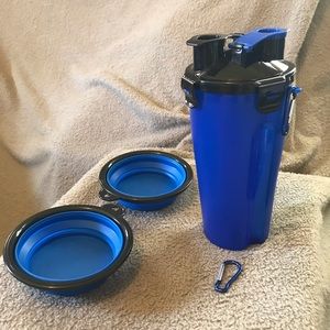 New Pet Travel Water & Food Container 2 in 1